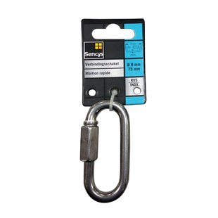 Sencys Verbindingsschakel - Rvs - Diam. 8x75mm