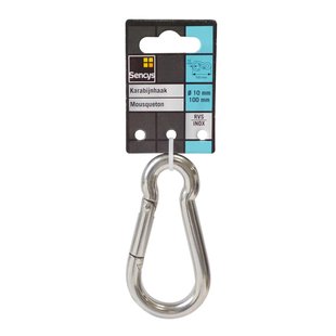 Sencys Karabijnhaak - Rvs - Diam. 10x100mm
