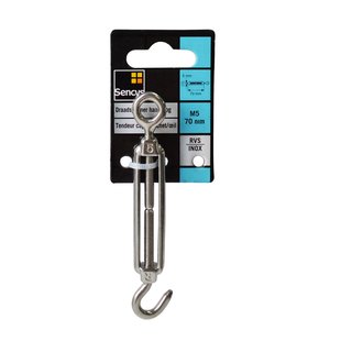 Sencys Draadspanner - Rvs - Met Oog En Haak - M5 70mm