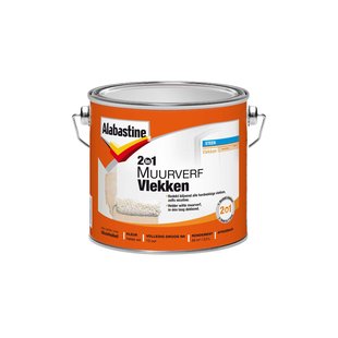 Alabastine 2in1 Muurverf Muurverf - Mat - Wit - 2,5l