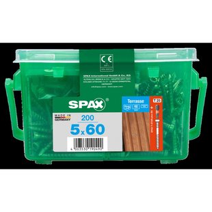 Spax Vlonderschroef T-star Plus Rvs A2 Cilinderkop Torx T25 - 5x60mm - 200 Stuks