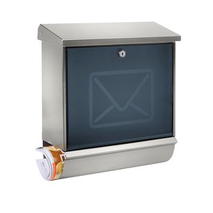 Burg Wachter Wandbrievenbus Lucca Briefset - Staal - Antraciet - 38x44x14,8cm