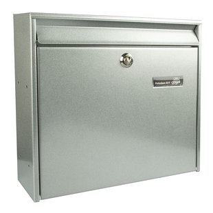 Burg Wachter Wandbrievenbus Potsdam 877 - Staal - Zilver - 36,2x32,2x10 Cm