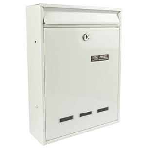 Burg-wächter Wandbrievenbus Köln 872 - Staal - Wit - 25,5x34x8,5cm