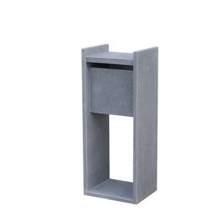 Brievenbus Staande Brievenbus Madrid - Natuursteen - Blauwe Hardsteen - 45x100x32cm