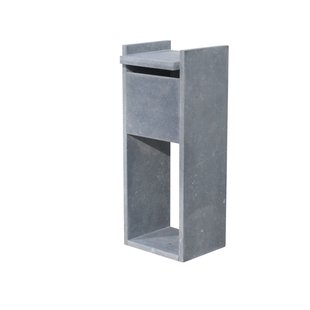 Brievenbus Staande Brievenbus Madrid Extra - Natuursteen - Blauwe Hardsteen - 40x100x32cm