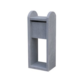 Brievenbus Staande Brievenbus Madrid Moon - Natuursteen - Blauwe Hardsteen - 45x110x32cm