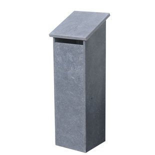 Staande Brievenbus Marbella - Natuursteen - Blauwe Hardsteen - 36x115x25cm