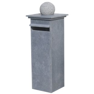 Brievenbus Staande Brievenbus La Coruna - Natuursteen - Blauwe Hardsteen - 32x115x32cm