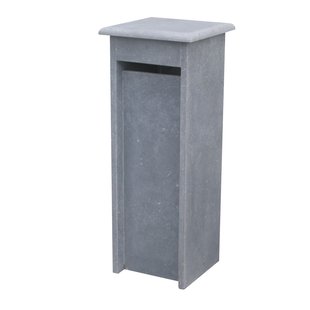 Brievenbus Alicante Hat - Natuursteen - Blauwe Hardsteen - 34x103x34cm