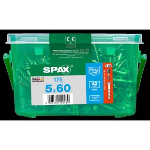 Spax Universele Schroef T-star Rvs Verzonken Kop Torx T20 - 5x60mm - 175 Stuks