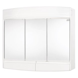 Differnz Spiegelkast Topas-eco 3-deurs Met Verlichting 53x60x18cm Wit