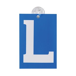 Carpoint L-bord - L - Blauw/wit - 14,2x21,9cm