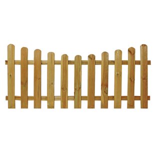 Tuinhek - Hout - 80x180cm - Groen