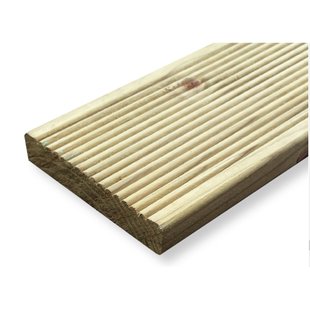 Vlonderplank - Grenen - Reliëf - 240x9,5x1,9cm