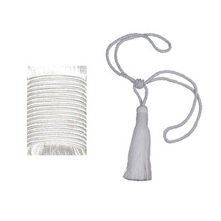 Gordijnbinder Met Kwast Wit