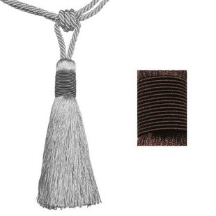 Gordijnbinder Met Kwast Bruin