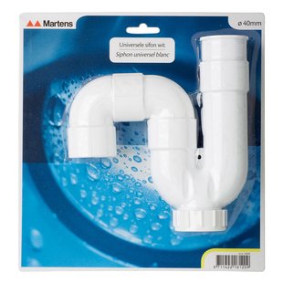 40mm Abs Universeel Sifon Wit Autobag