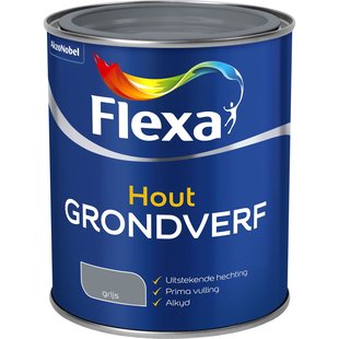 Flexa Grondverf - Hout - Grijs - 750ml
