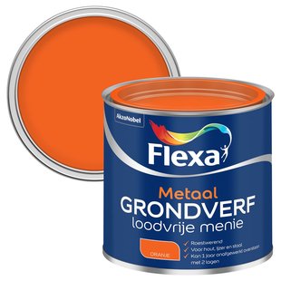 Flexa Loodvrije Menie Grondverf - Metaal En Hout - Roodbruin - 250ml