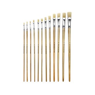 Sencys Set Van 12 Platte Kwasten