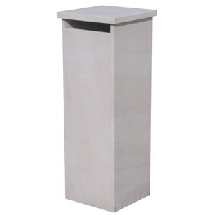 Staande Brievenbus Palma - Natuursteen - Wit - 32x98x32cm