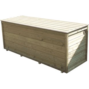 Lutra Kussenbox - Hout - Naturel - 200x100x84cm