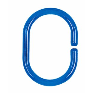 Spirella Douchegordijnringen C-minor 12 Stuks Blauw