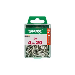 Spax Universele Schroef Staal Ronde Kop Torx T20 - 4,5x20mm - 90 Stuks