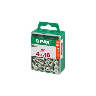 Spax Universele Schroef Staal Ronde Kop Pozi - 4,5x16mm - 100 Stuks