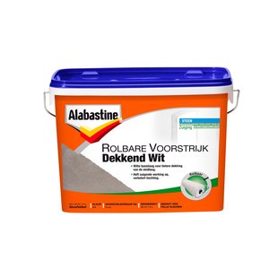 Alabastine Rolbare Voorstrijk Primer - Muur En Plafond - Wit - 5l
