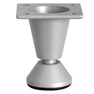 Duraline Meubelpoot Met Voet 5cm Grijs Zilver