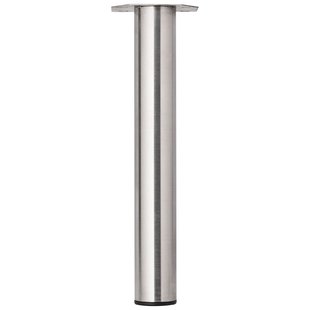 Duraline Meubelpoot Rond Staal 6x42cm Geborsteld Nikkel