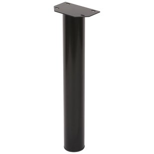 Duraline Meubelpoot Rond Staal 6x42cm Zwart