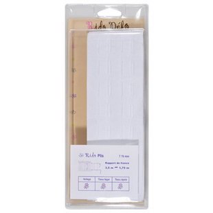 Plooiband Wit 70mm 3,5m