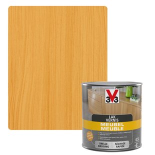 V33 Meubellak Midden Eik Zijdeglans 500ml