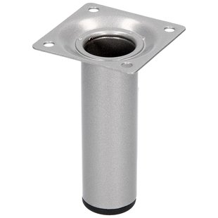 Duraline Meubelpoot Rond Staal 3x10cm Grijs