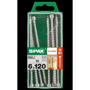 Spax Spaanplaatschroef In.force Wirox Staal Cilinderkop Torx T30 - 6x120mm - 10 Stuks