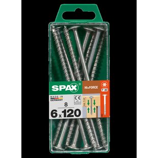 Spax Spaanplaatschroef Hi.force Wirox Verzonken Kop Torx T30 - 6x120mm - 8 Stuks