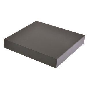 Duraline Wandplank Xl4 Hoogglans Zwart 38mm 23,5x23,5cm