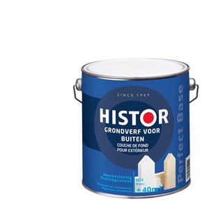 Histor Perfect Base Grondverf Voor Buiten Wit 2,5l