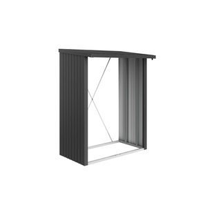 Biohort Haardhoutopslag Woodstock 150 Donkergrijs Metallic 102x157cm