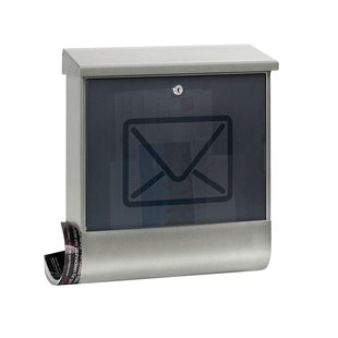 Burg-wächter Wandbrievenbus Lucenta 2700 Ni - Staal - 38x11,5x42,5 Cm