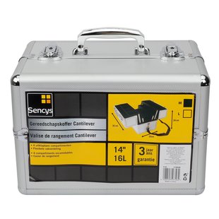Sencys Uitklapbare Gereedschapskoffer Aluminium 36x22x24cm