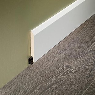 Sencys Hoge Plint - Afgerond - Wit - 240cm - 14x120mm