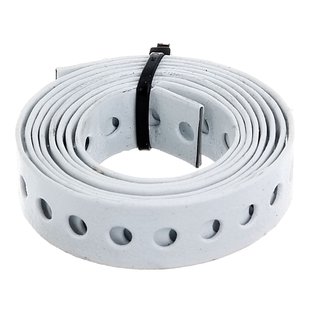 Alberts Gaatjesband - Wit Verzinkt Staal - 17mm X 1,5m