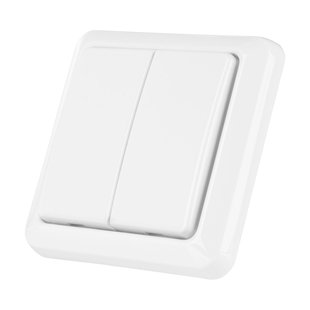 Klik Aan & Klik Uitdraadloze Dubbele Wandschakelaar | Awst-8802