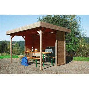 Solid Kiosk Regensburg Geïmpregneerd Hout 300x200x223cm