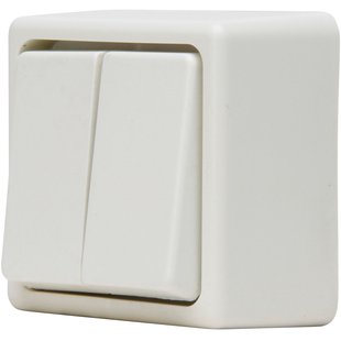 Baseline Serieschakelaar Opbouw Wit