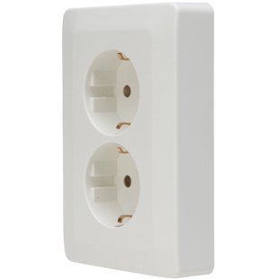 Baseline Inbouwcontactdoos 2-polig Randaarde Wit Ip20